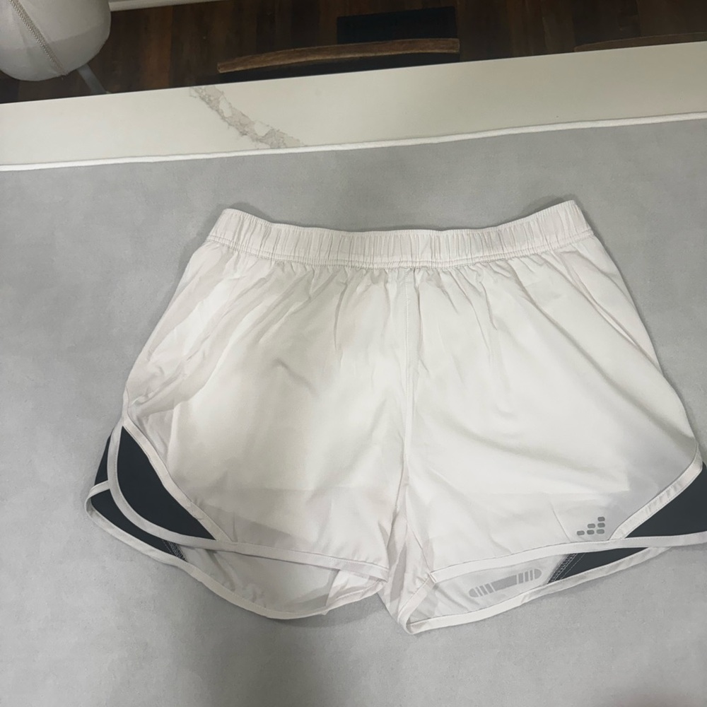 bcg Women's White and Black Athletic Shorts